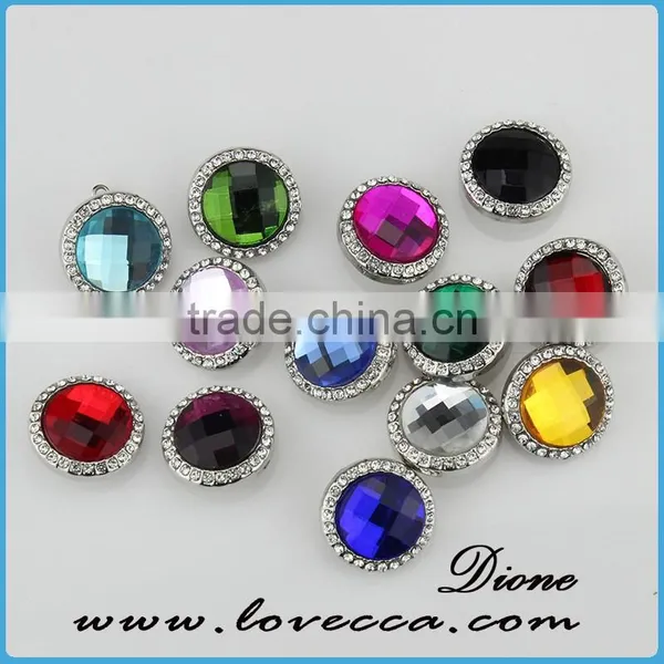 DIY Custom Snap Charm Wholesale Crystal Snap Button Jewelry photo-4