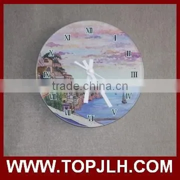 DIY Fancy Design Glass Digital Sublimation Wall Clock for Sale photo-4