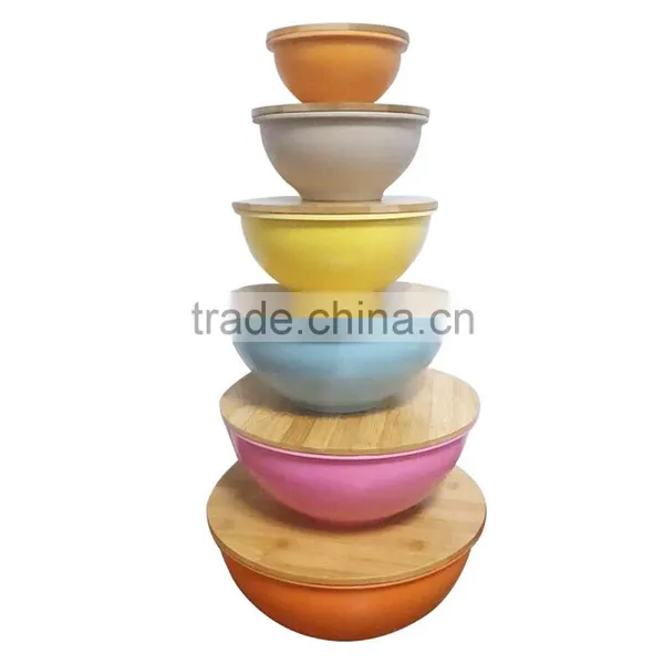 Cute Design Quality Assurance Degradable Bamboo Fiber Bowl Set photo-2