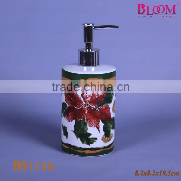 Ceramic Fancy Body Lotion Bottles With Plastic Pump photo-4