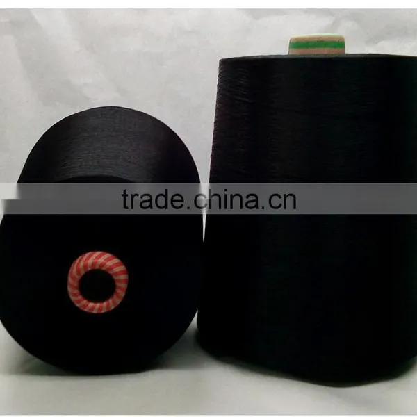 High Quality 100% Black Rayon Viscose Filament Yarn 300d/60f for Spinning Use photo-2