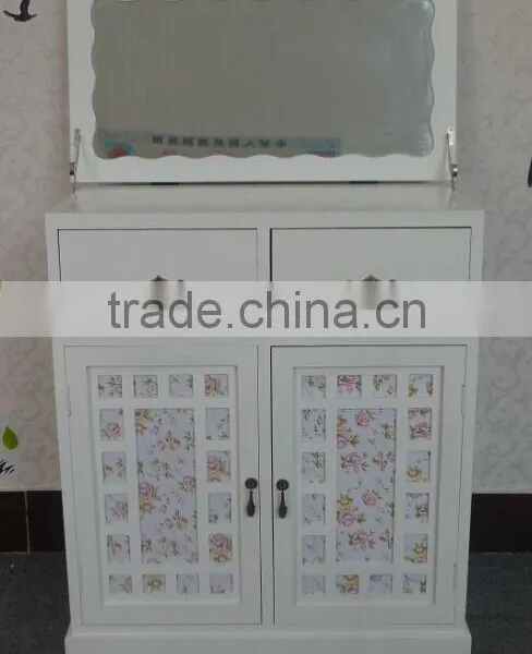 New Arrival Wooden Makeup Cabinet With Mirror