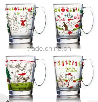 330ml Water Glass Mug With Ocean Color Design photo-6