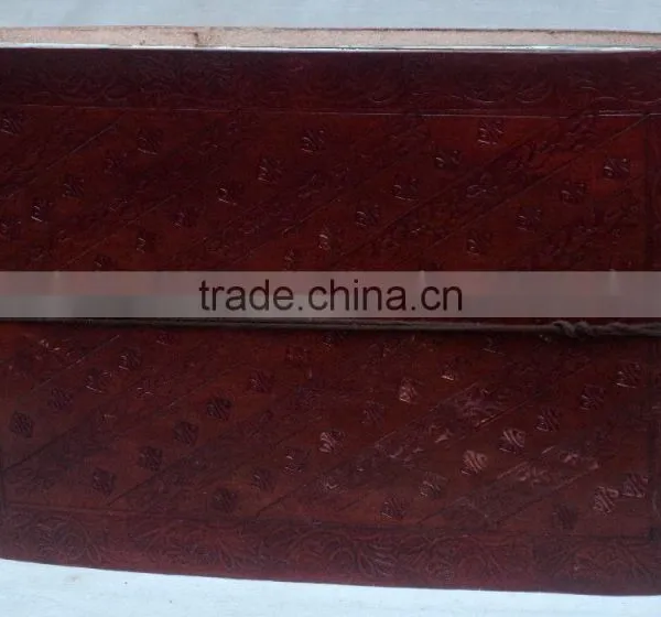 Handmade Vintage Strip Closer Embossed Leather Photo Album photo-2