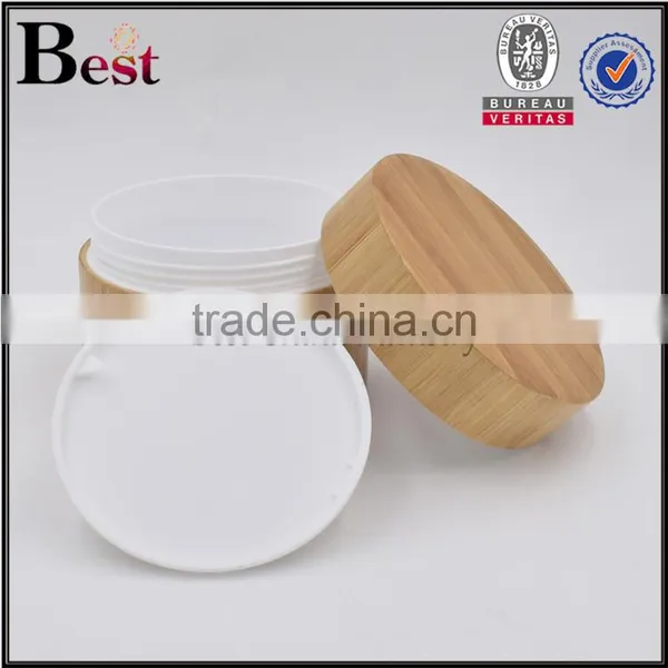 200g Face Cream Jar Container Wooden Make up Jar Container With Logo Engrave photo-3