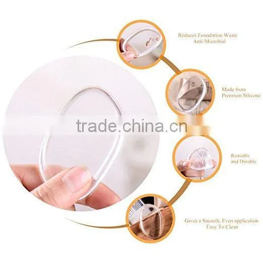 2017 Wholesale Round Clear Silicone Makeup Sponge photo-2