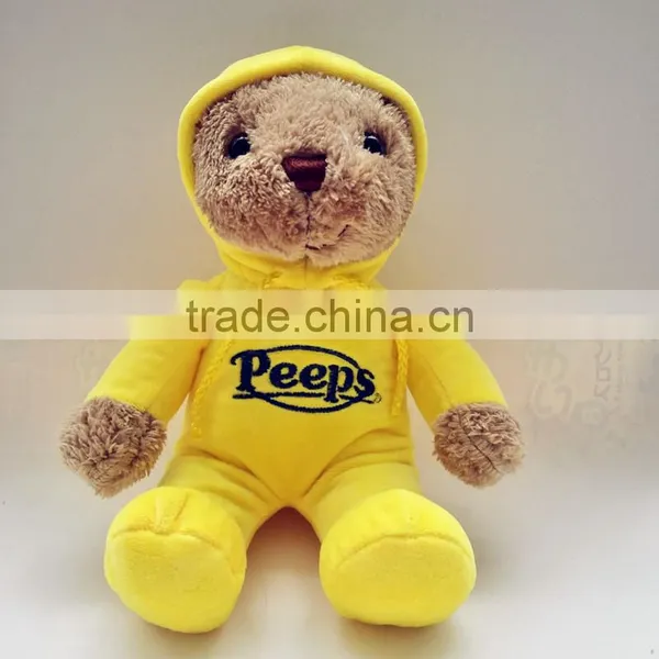China Customize Design Wholesale Yellow Coat Plush Bear photo-2