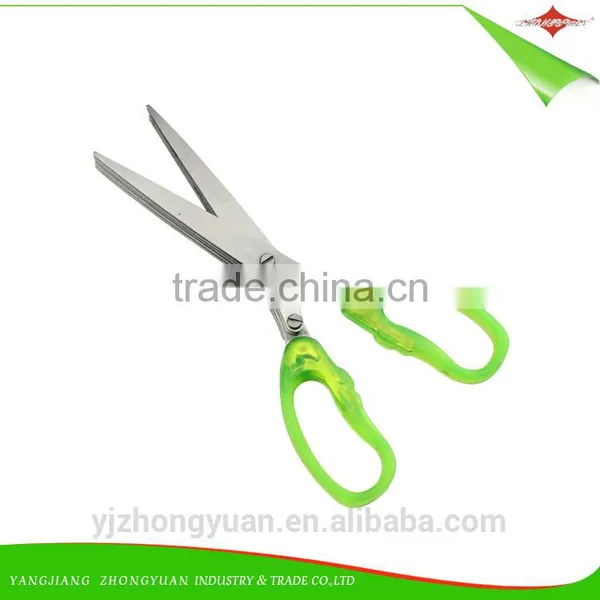 Multi-functional Stainless Steel Kitchen 5 Layers Herb Scissors photo-2