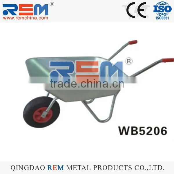 WB5206 Rem Garden Plastic Wheelbarrow 60L With Poly Tray PP Material Green photo-2