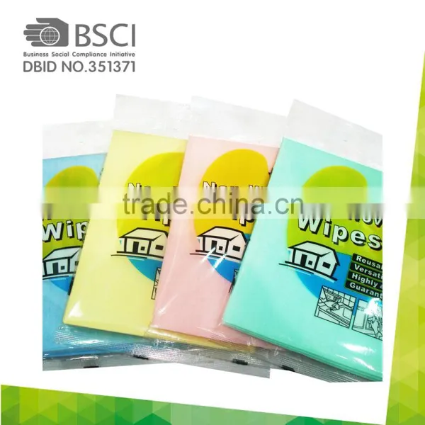 Folded Needle Punched Nonwoven Disposable Viscose Cleaning Wipes photo-2