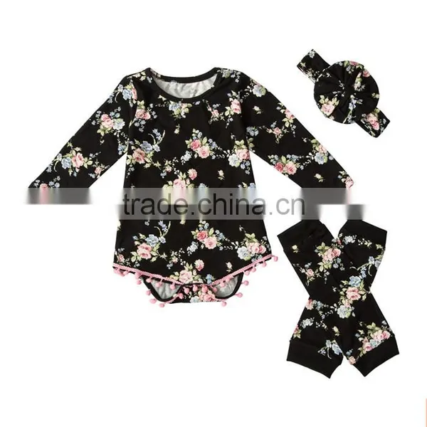 2017 New Arrival 100%cotton Long Sleeve Onesie Baby Spring Onesie Romper photo-4