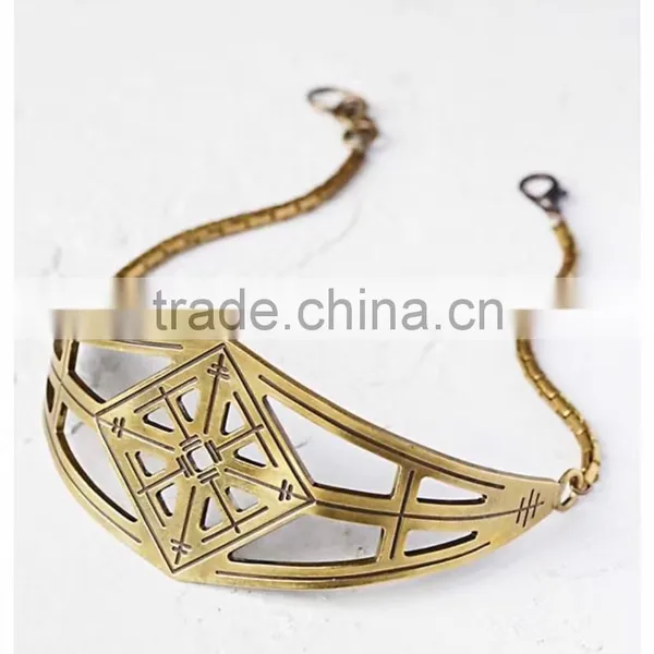 The European and American Big Brand Women Alloy Choker Necklace Jewelry photo-2
