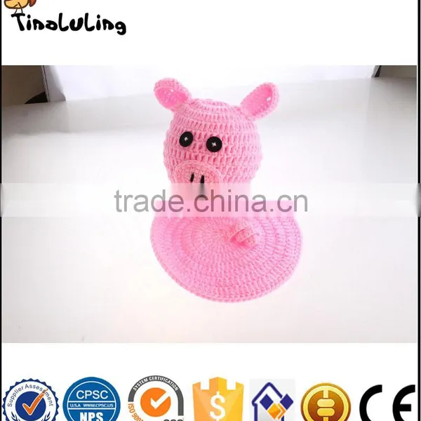 NPT10 Tinaluling New Style Pig Design Beautifu Handmade Newborn Baby Photography Suit photo-2