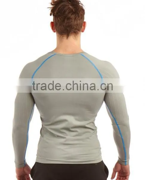 Polyester Dry Fit Running T Shirt Custom Logo Plain Slim Fit Sport T Shirt OEM photo-3