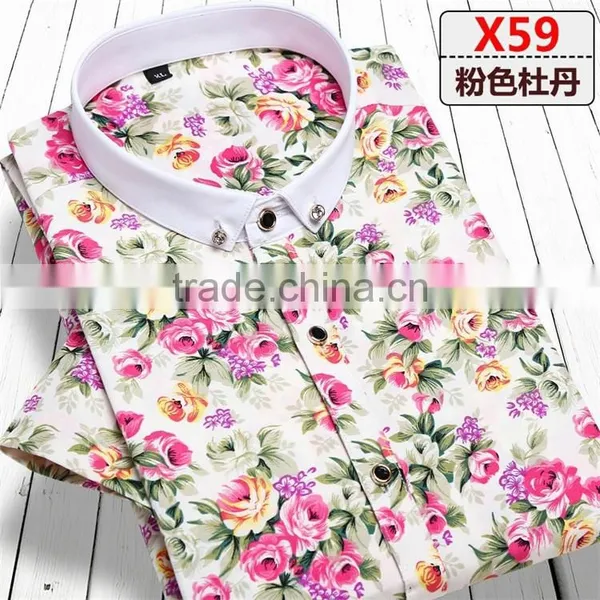 High Quality Summer Short Sleeve Custom Plain Men Dress Shirt Manufacturers photo-3