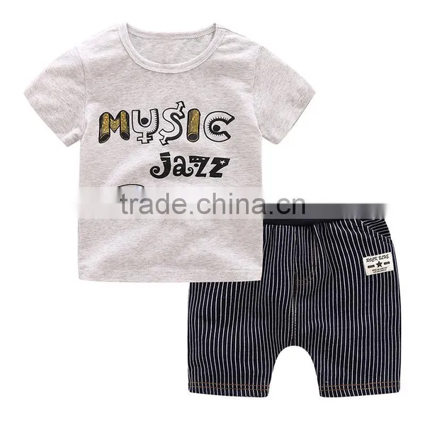 Wholesale 100% Cotton Summer Baby Boy Clothing Set Kids Clothes Set photo-3