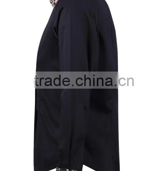 2017 New Trend Men's Shirt With Contrast Collar and Cuff photo-3