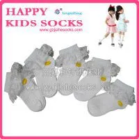 Custom Wholesale Cotton Lace Children Sock photo-3