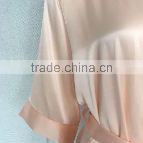 100% Chinese Pure Silk High Quality Femme Robe photo-5