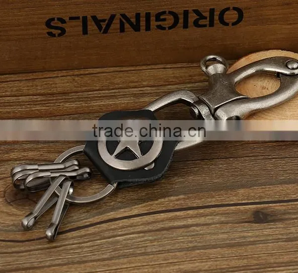2016 Keychain/Key Tag /Key Fob,Star Handmade Leather Key Chain photo-2