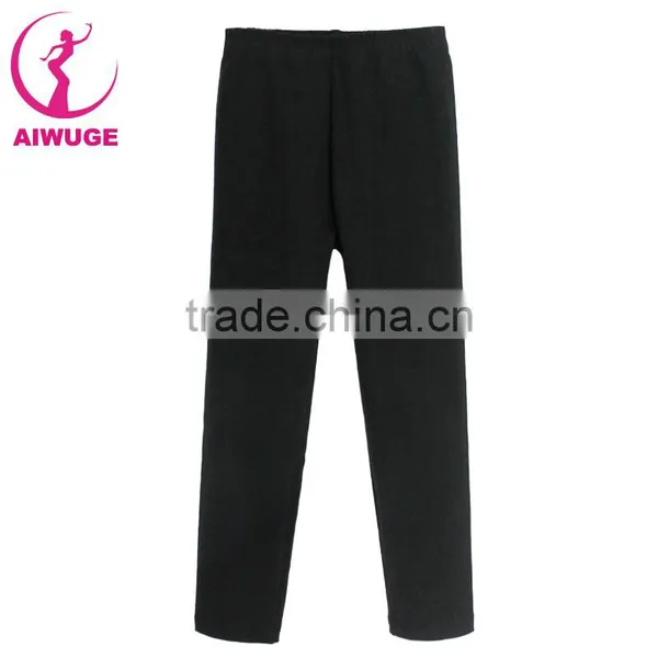 Girls Ladies Cotton Gymnastics Ballet Pants Tight Dance Trousers Black photo-5