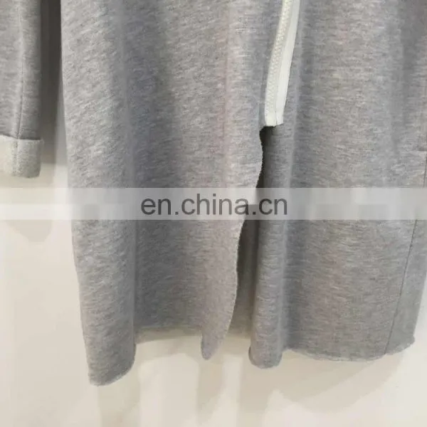 Flannelette Hooded Long Zipper Jogging-top photo-6