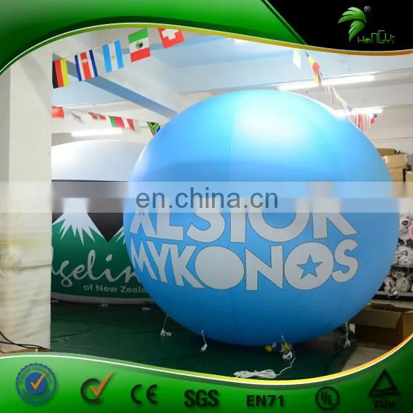 Full Printing LED Helium Balloon Inflatable Sphere Balloon Light For Sale photo-3