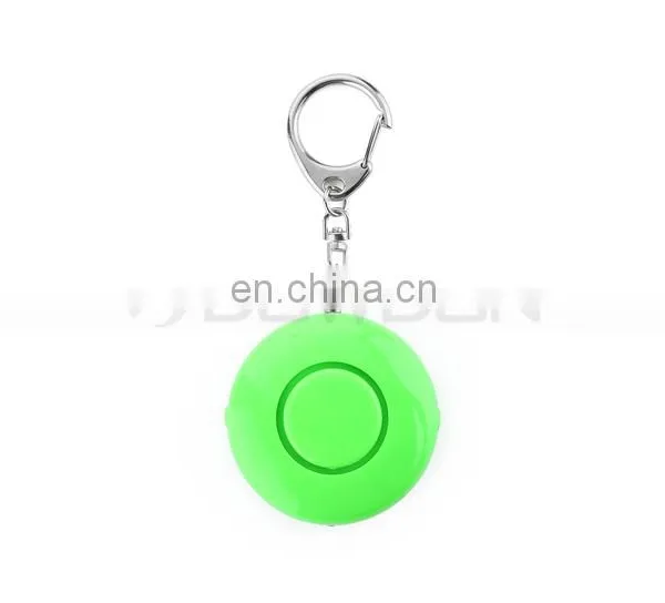 Promotional Gift Round Shaped Mini Keychain Personal Alarm With LED Light photo-2