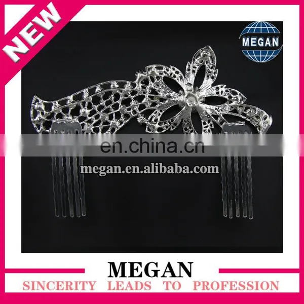 Princess Crown Tiara Comb Hair Clip Bridal Hair Jewelry Wedding Decorative Hair Combs photo-2