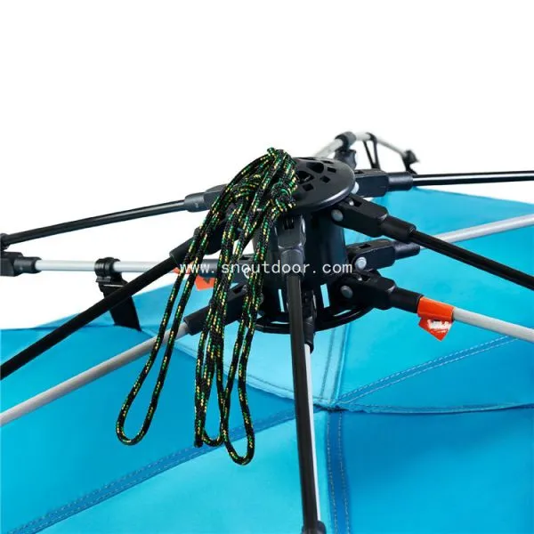 Beach Umbrella Automatic Sun Shade Portable Camping Easy Set Up Light Weight Windproof 3 Person photo-3