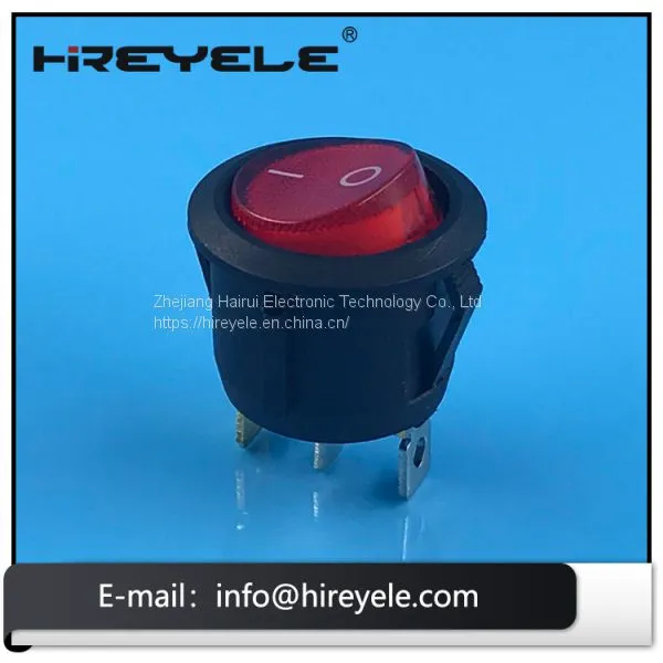2Pin On Off Miniature 12V Round Rocker Switch photo-2
