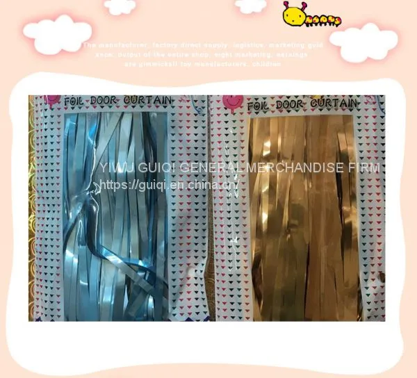 Silver Foil Door Curtain 1m*2m Birthday Party Decoration Wedding Stage Stock Fast Delivery photo-2