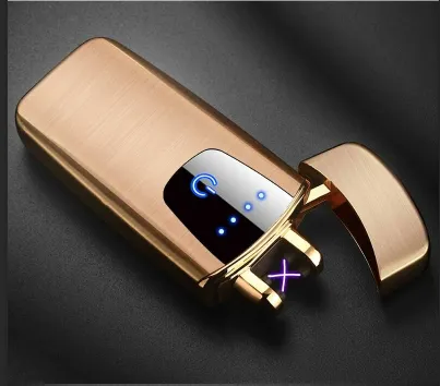 Touch Electric Arc Lighter Zinc Alloy Finger Touch photo-3
