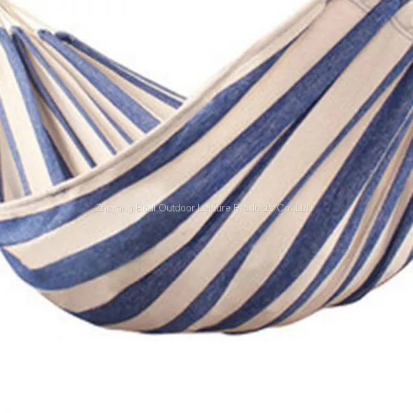 New Stripe Style Thicken Canvas Hammock Swing Outdoor Single Double People Dormitory Camping Leisure Hammocks With Storage Bag photo-3