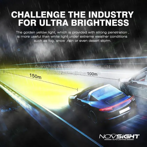 NOVSIGHT 3000K H4 LED H7 H11Automotive Headlight Bulbs 72W 12000LM photo-5