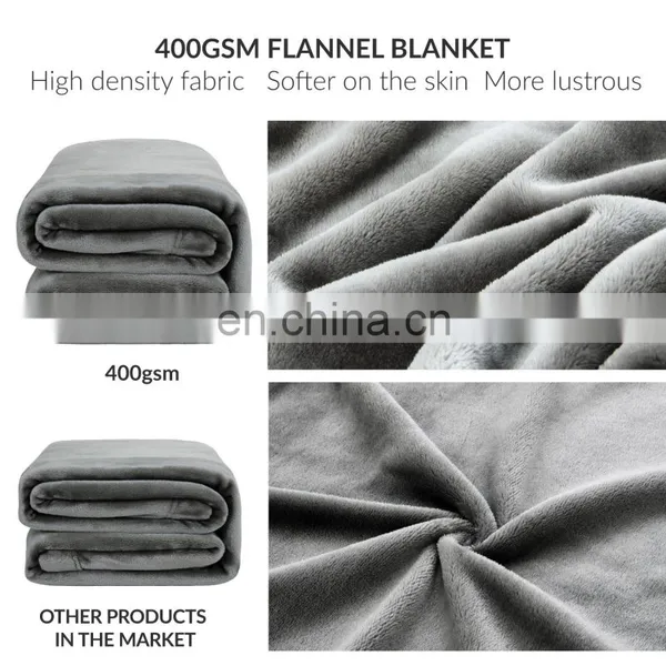 Wholesale Superior Personalized Super Cozy High Quality Material Flannel Adult Blanket photo-5