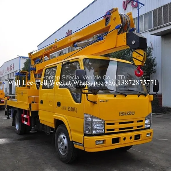 ISUZU 100P 600P 14M Aerial Work Platform Manlift Vehicle Folding Arm Bucket Truck