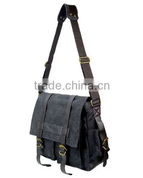 Wholesale School Black Messenger Bags photo-4