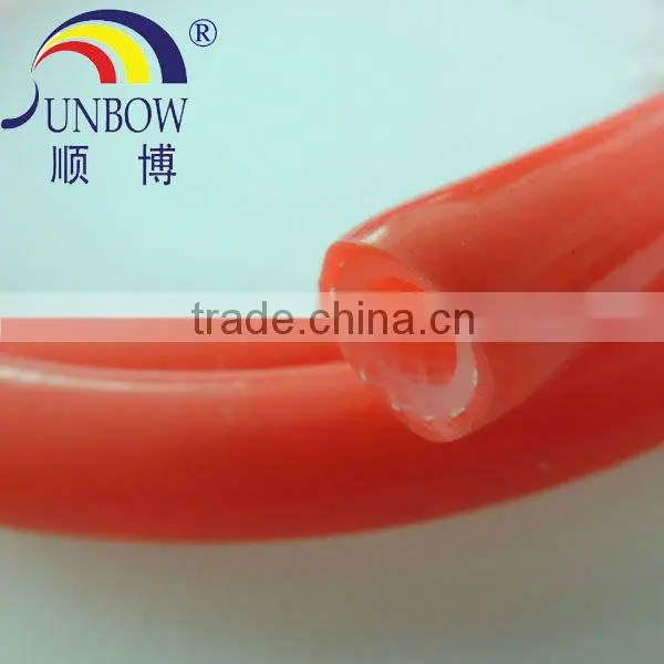 4.0MM I.D Fiber FDA Approval Braid Reinforced High Temperature Silicone Rubber Tubing/Tube For Coffee Maker photo-6