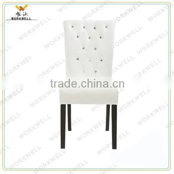 WorkWell Good Leather Dining Room Chair With Rubber Wood Legs Kw-D4160 Quality Choice Most Popular photo-2
