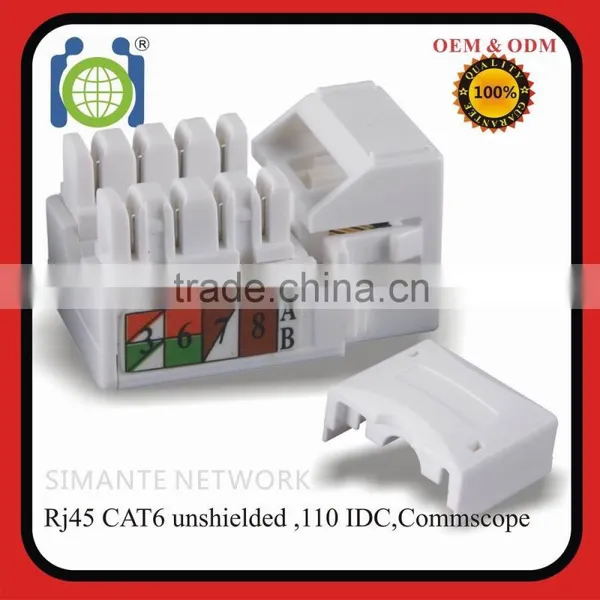 CAT6 RJ45 Unshielded Modular Jack