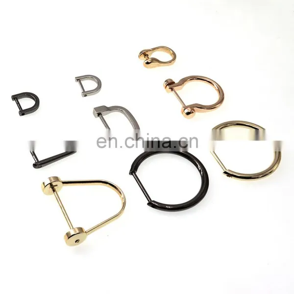 Detachable Handbag Leather Shoulder Hand Bag Purse Strap Belt Screw Metal D Ring Buckle photo-5
