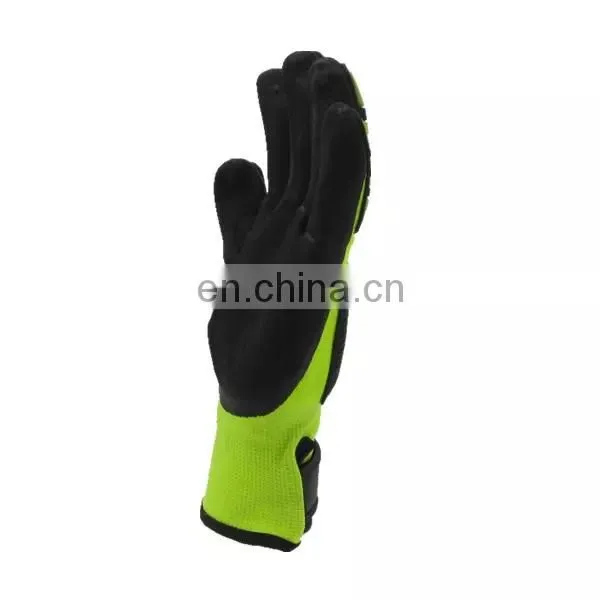 Sandy Nitrile Coated Palm Touchscreen Impact Resistant Working Mechanical Gloves photo-5