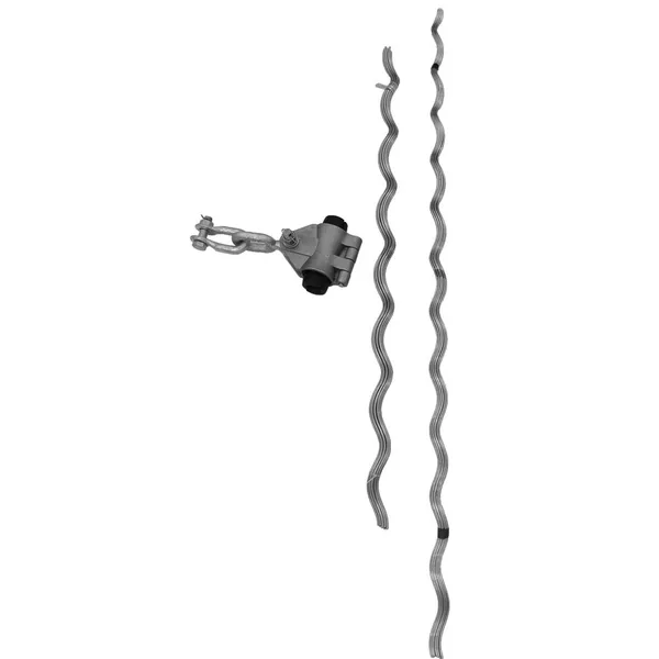 ADSS Suspension Cable Tension Clamps for Optical Cables Preformed Armored Pole Suspension Clamps