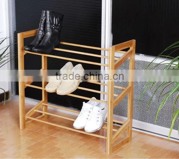 Bamboo Shoes Rack With Sliding Shelves