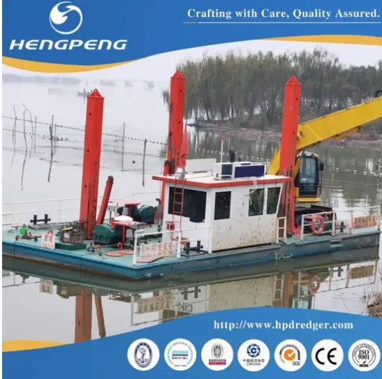 Modular Pontoon Excavator Transportation Carrier Barge/Floating Working Platform/Cargo Deck Barge Support Excavator Operate Dredging in Inland River Lake photo-4