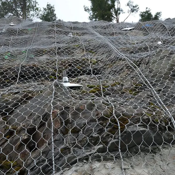 Hr50 Rockfall Netting Double Torsion Reinforced Mesh Wire Plain Weave Factory Direct for Slope Consolidation Work photo-3