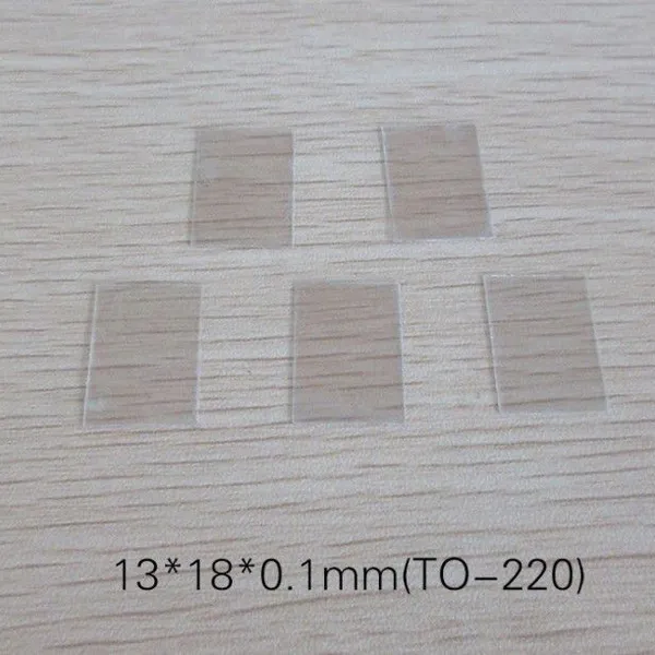 Natural Transparent Mica Sheet With High Temperature Resistance To-220 13*18*0.1mm
