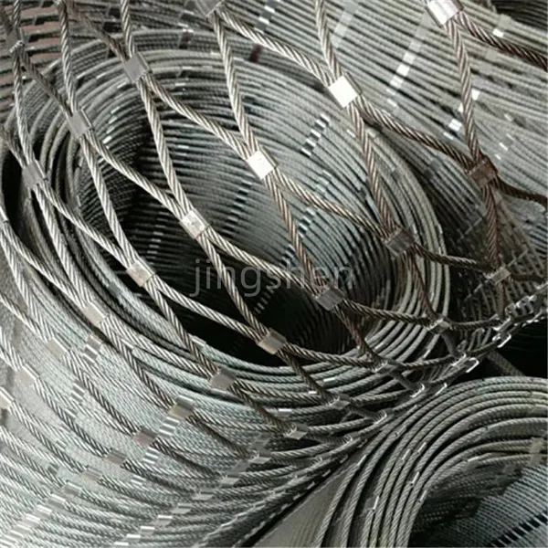 Flexible Stainless Steel Wire Rope Netting for Zoos; Stainless Steel Cable Netting; Decorative Stainless Steel Wire Rope Netting