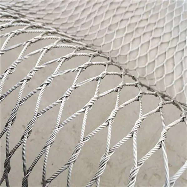 316L Marine Grade Stainless Steel Rope Mesh - Diamond Weave Pattern